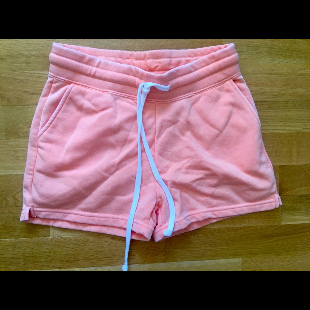 NWOT Fashion Nova orange creamsicle fleece shorts